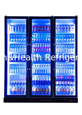 3 Pintu Kaca Mewah Kustom Bar Kulkas Minuman Dingin Energi Kulkas