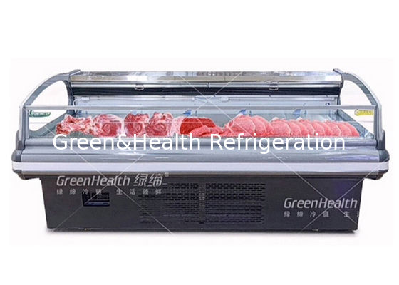 Open Type Self Service Counter Frozen Product Display Freezer Untuk Daging Ikan