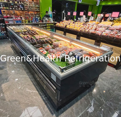Open Style Fruit Preservation Sayuran Display Chiller Untuk Toko Buah