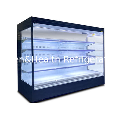 Pendingin Dek Terbuka Komersial Besar Tegak Untuk Minuman Buah