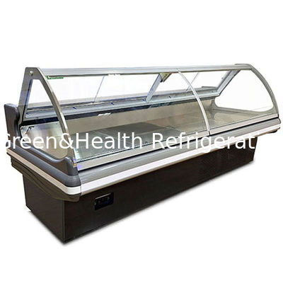 Factory Outlet Self Service Deli Display Chiller / Freezer Untuk Pendingin Makanan