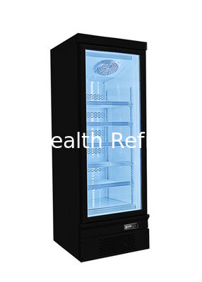 -18 ~ -22 Pintu Kaca Freezer Tegak Tegak Komersial Untuk Pencahayaan LED Restoran