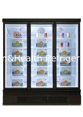 Toko Eceran Vitrine Pintu Kulkas Tegak Kabinet Dingin Display Freezer