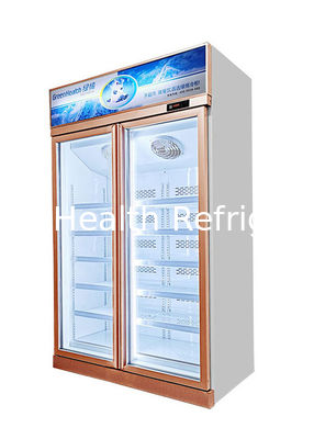 Performa Luar Biasa Frost Free Glass Hinge Door Vertical Display Freezer