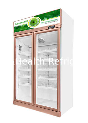 2520L N Glass Door No Drops Soft Drink Display Chiller For Store 2 To 8C