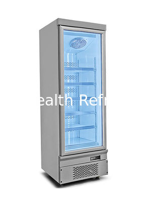 110V Komersial Tegak Freezer Makanan Laut Es Krim Ayam Beku Tampilan Produk Freezer