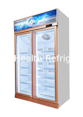 Freezer Pintu Kaca Terlihat Komersial dengan 5 rak yang dapat disesuaikan