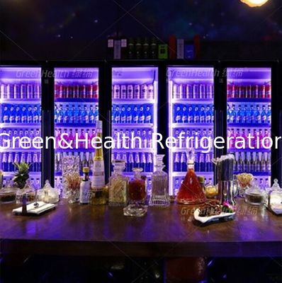 Auto Rebound Swing Door Commercial Display Chiller Untuk Minuman Minuman Cola