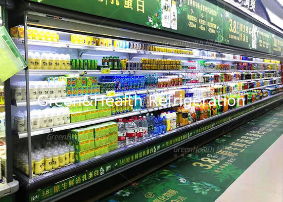 Hypermarket Volume Besar Buka Multideck Kulkas Untuk Makanan Susu