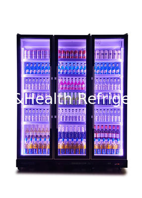 880 Liter R22 Black Beverage Display Kulkas Under Back Bar Beer Cooler