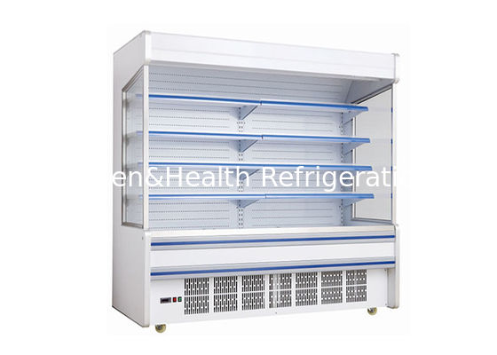 Grocery Multideck Cold Drink Display Sayuran Kulkas Open Chiller