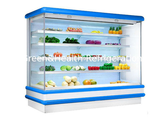 Grocery Multideck Open Chiller Minuman Sayuran Buah Display Kulkas