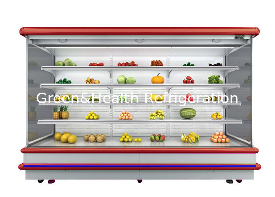 Harga Pabrik Model Sistem Jarak Jauh Multi-Deck Open Chiller Supermarket Refrigeration Display Chiller