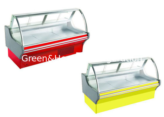 R404a Cold Deli Case Peralatan Pendingin Seafood Showcase Daging Untuk Katering