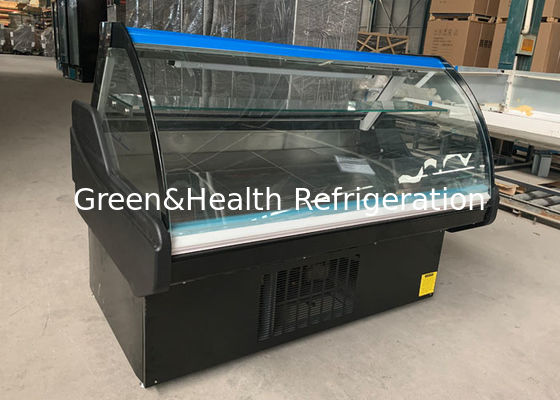 1M Depan Flip Door Deli Display Peralatan Tukang Daging Kulkas Daging Freezer 100L