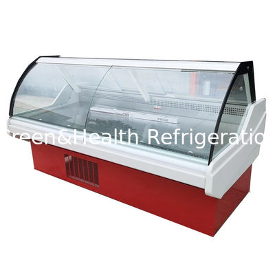 200L Single Temperature Commercial Display Freezer Deli Case Butcher Meat Showcase