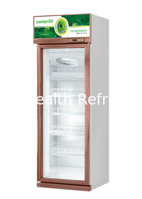 Minuman vertikal display kulkas 479L Satu Pintu Self Defrost Minuman Chiller