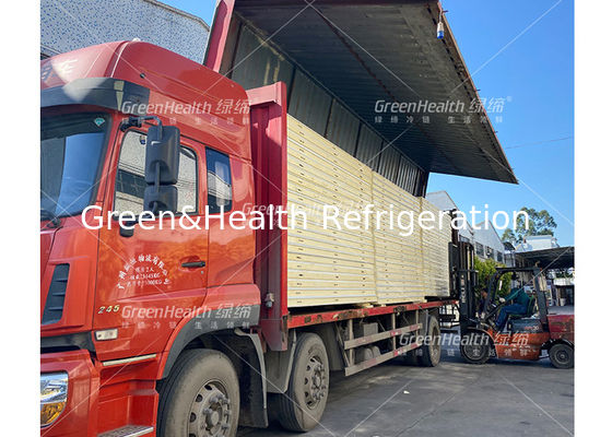 Auto Defrost Freezer Ruang dingin Untuk Daging Domba Shrimp Storage Walk In Cooler