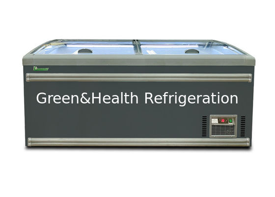 Luxury Chest Deep Freezer Curve Glass Sliding Door Di Atas 1040L