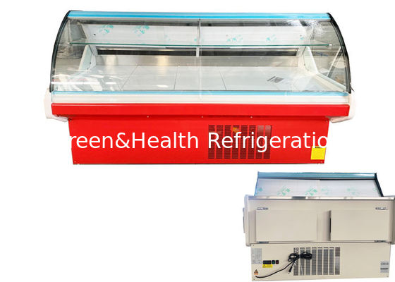 Peralatan Daging Display Meat Cooler R404a Deli Kulkas Showcase