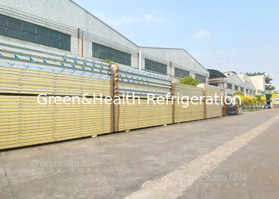Polyurethane Sandwich Panel Ruang penyimpanan dingin untuk lantai dan dinding