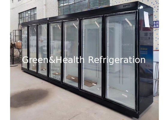 Pintu kaca dingin minuman kulkas minuman komersial chiller kipas pendingin