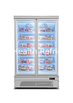 R134a Peralatan supermarket komersial Bagian bawah Gunung tegak Freeezer Heladeras
