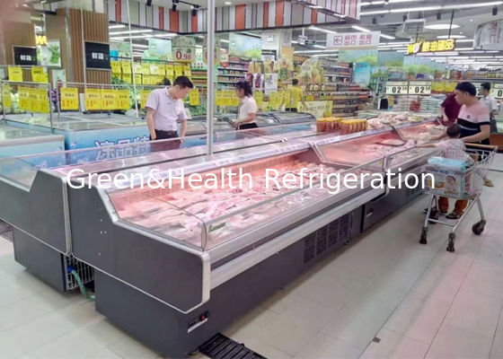 Tampilan Daging Segar Besar Pendingin Untuk Pameran Makanan Supermarket