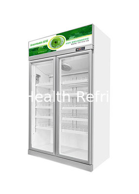 Customized Commercial Glass Door Display Cooler Untuk Minuman Anggur 1000L