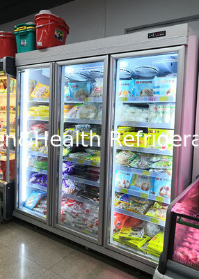 OEM Cat Baja Komersial Kulkas Showcase tegak Cooler Minuman
