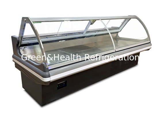 Multifunctional Glass Deli Showcase Single Temperature Deep Fridge