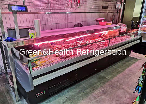 Efisiensi Tinggi 114L Meat Display Freezer Dengan 220V 50Hz Power Supply