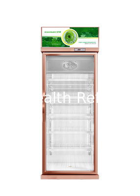 Komersial Multiple Glass Door Luxury vertikal kulkas Deep kulkas Untuk supermarket