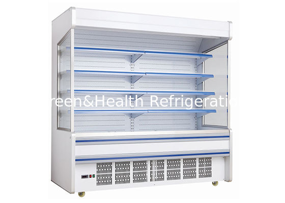 Humanized 2412L Fan Cooling Commercial Open Chiller Supermarket Pendinginan