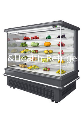 Pabrik Supply Remote System Multi-Deck Open Chiller Supermarket Display Kulkas