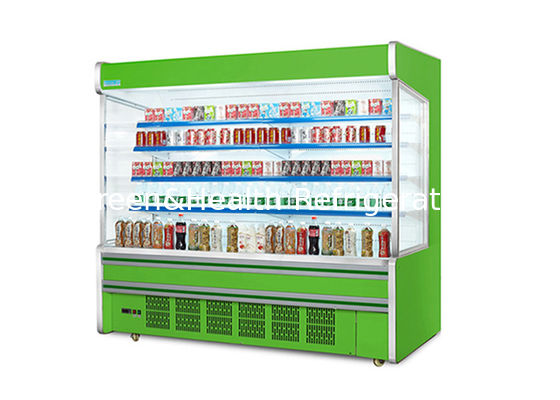 Multideck Open Chiller dengan Energy-Saving Night Curtain dan Automatic Smart Defrost untuk Supermarket