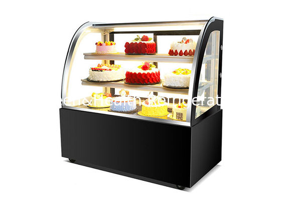 Grosir Komersial Kue Bakery Display Kulkas Chiller Vitrine Kaca Kue Kulkas Counter