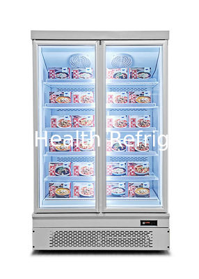 Freezer tampilan komersial dengan kapasitas 1000L Defrost otomatis dan pendingin kipas untuk supermarket