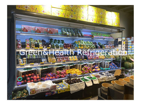 Sistem pendinginan jarak jauh Multideck Open Chiller R404a Menghemat energi