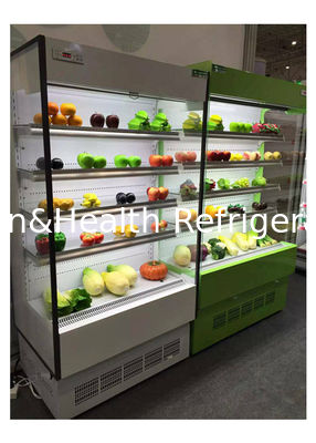 R22a Mini Multideck Open Chiller untuk Makanan ringan Supermarket