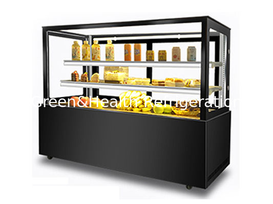 Air Cooling Bakery Display Freezer Upright Cake Chiller Untuk Supermarket