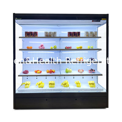 Remote System Multideck Open Refrigerator Untuk Penyimpanan Makanan Dan Tampilan