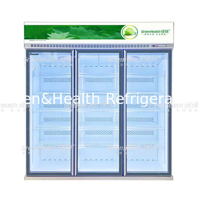 Auto Evaporated Defrosting Water Commercial Beverage Cooler Untuk Minuman Dingin