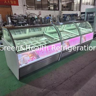 -22 derajat Ultra Low Temperature Es Krim Peralatan Es Krim Freezer Showcase