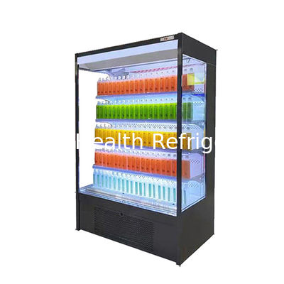 220V/50Hz Komersial Multideck Minuman Susu Tampilan Front Open Chiller
