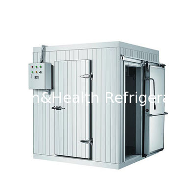 Air Cooling 2-8 derajat PU Panel Stabilitas Baja Cold Room Chiller Untuk Penyimpanan Makanan