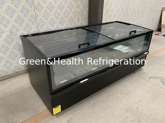 Pabrik Penjualan Langsung Komersial Horisontal Storage Besar Tampilan Komoditas Pulau Kabinet