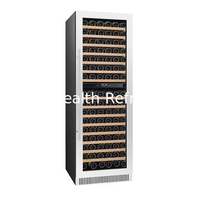 Sertifikat ETL 326 Unit Dilengkapi Dengan Dua Pintu Kaca Tiga Pendingin Anggur Temperatur Independen