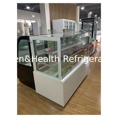 Toko Kue Kaca Transparan Multi Lapisan Menggunakan Penyimpanan Tampilan Kue Tampilan Freezer