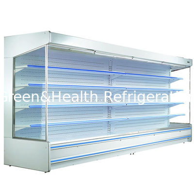Komersial Multifungsi Open Curtain Buah / Sayuran / Penyimpanan Susu Tampilan Air Curtain Cabinet Freezer